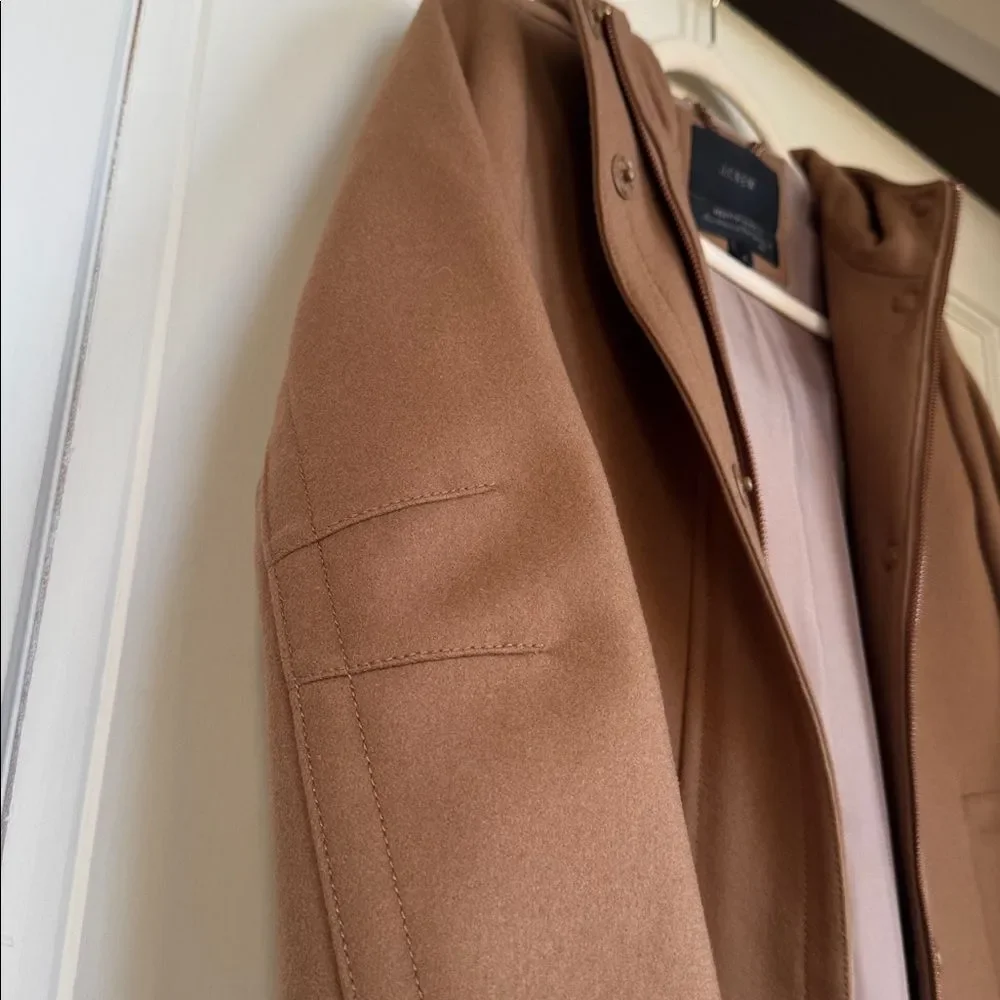 Wool Blend Lined Hooded Coat By J. Crew